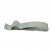 Zoomed view of Chassis Clips- Wiring retainer, spring steel 12.7mm x 66mm, Zink plated