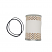 Zoomed view of the LC3 and PV replacement oil filter cartridge upright