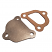 Zoomed View Of Water Jacket Cover & Gasket- suits 4 & 6 cylinder Austin & Morris