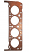 Zoomed View of The Morris Commercial Head Gasket LC LC3 PV (N.O.S.)