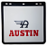 Zoomed View Of Austin Single Wheel Size- Utility, Van, Light Truck Mud Flaps.