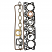 Zoomed view Of Head Gasket Set Kit VRS Austin & Morris Commercial 6 Cylinder