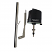  Wiper Motor- Arm and Blade Package, Adjustable length Arm and trimmable Blade. Universal Kit