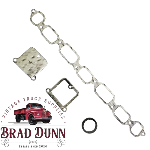 Manifold Gasket Set Suits Bedford TJ TK Trucks 1970-on Also Chevrolet C30 C50 etc Fitted with 250 & 292 ( 3.2, 3.5, 3.8, 4.8 litre) Mexican Chevrolet Engines