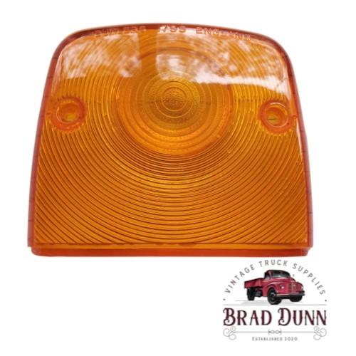 Flasher Blinker Turn Signal Amber Lens. Suit Butler Lights Stalk Mounted, Bedford 1972 on, TK Forward Control (Lens Only) Australian Made.
