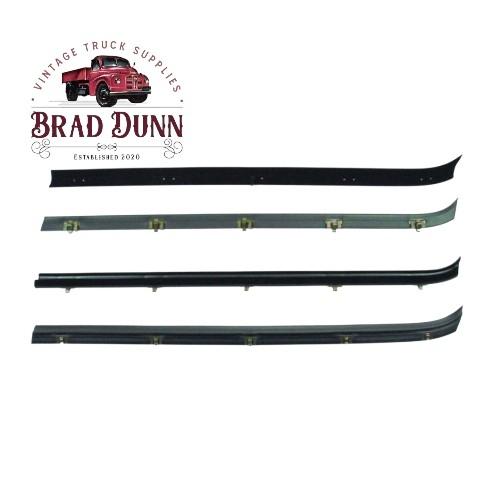 Door Belt Waistline Weather Strips Seals, Inner & Outer Set of 4 for Both Side Doors, Suits Bedford K M & O Models 1946-52