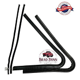 Quarter 1/4 Flipping Window Rubber Seals, Make-A-Vent Kit for Both Side Doors, Suits Bedford K M & O Models 1946-52 