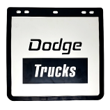 Mud Flaps (Pair) Set Dodge Trucks Suit Single Front or Rear Wheels Size= 300 x 285mm approx.